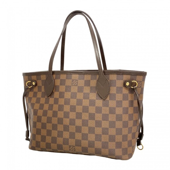 LOUIS VUITTON Brown Damier Neverfull PM Tote Bag - Picture 1 of 12